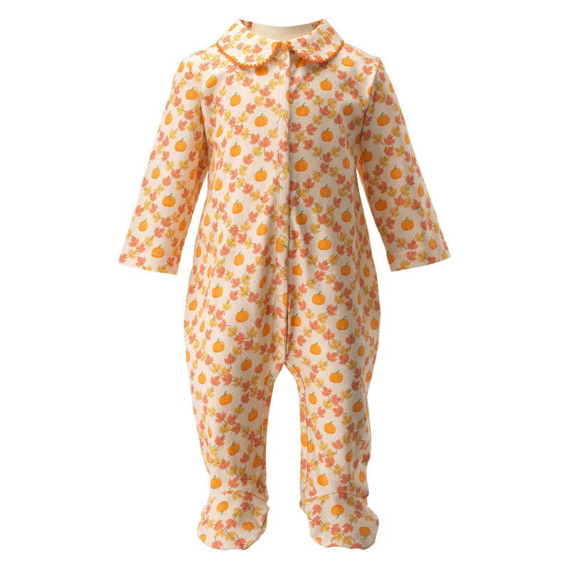 Pumpkin Check Babygro Rachel Riley US