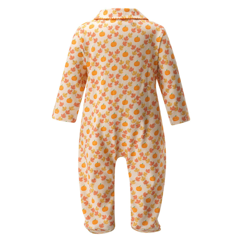 Pumpkin Check Babygro Rachel Riley US