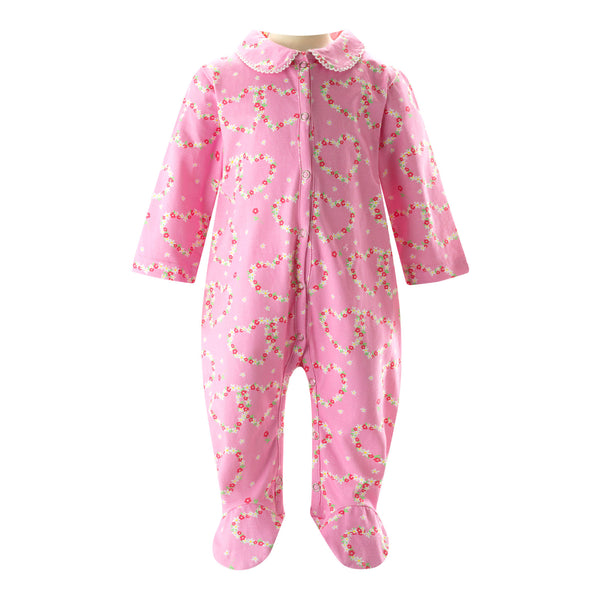 Pink Daisy Footie