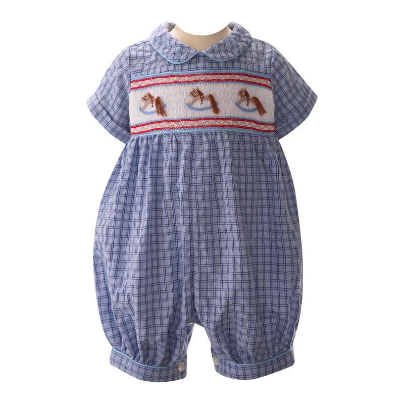 Rocking Horse Smocked Babysuit Rachel Riley US