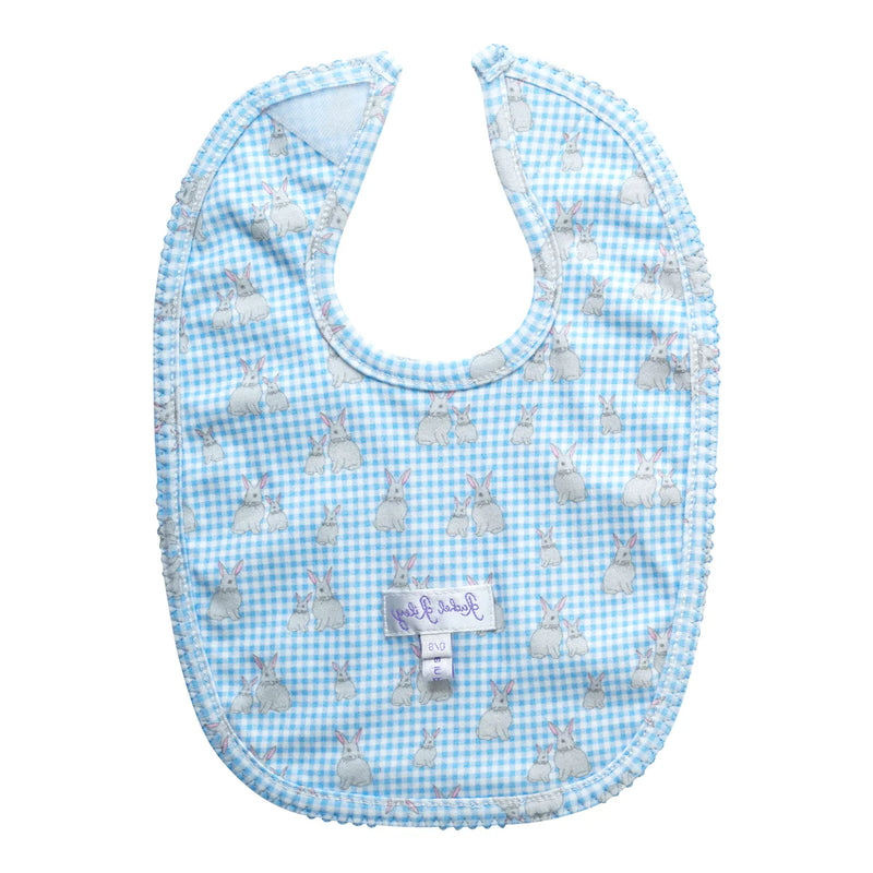 Gingham Bunny Bib Rachel Riley US