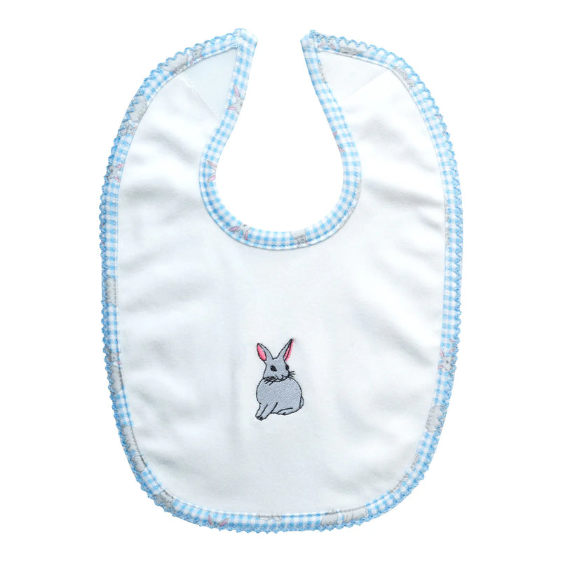 Gingham Bunny Bib Rachel Riley US
