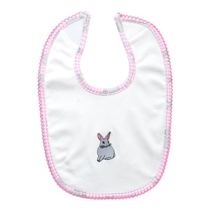 Gingham Bunny Bib Rachel Riley US