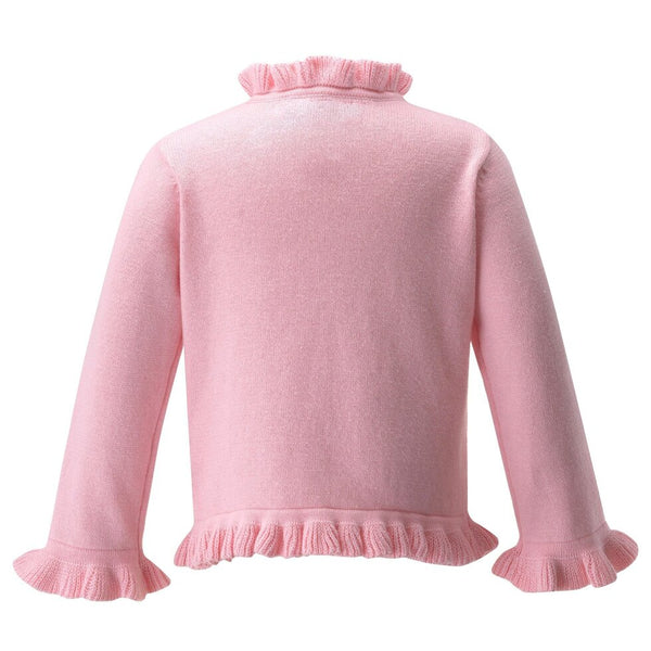 Eloise Infant Pink Embroidered Cardigan