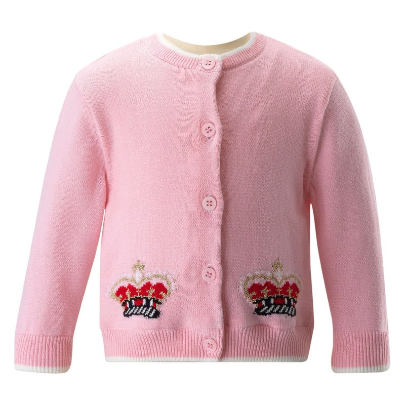 Crown Intarsia Cardigan Rachel Riley US