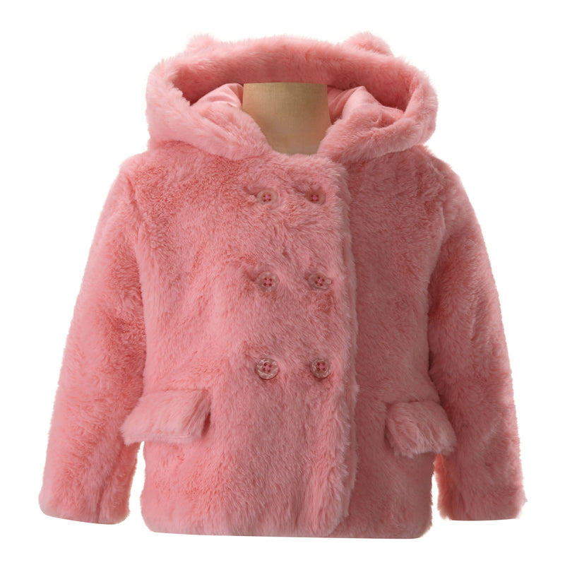 Pink Teddy Coat Rachel Riley US