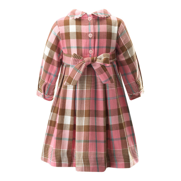 Pink Check Flannel Dress & Bloomers