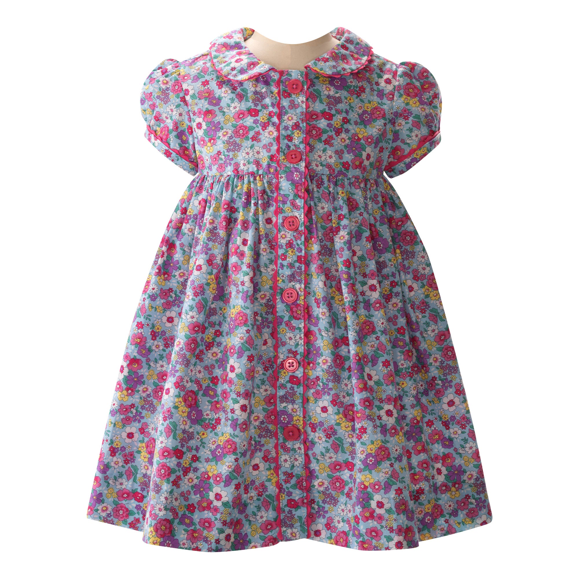 Candy Floral Button-Front Dress & Bloomers – Rachel Riley US