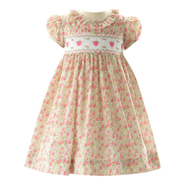 Strawberry Smocked Dress & Bloomers Rachel Riley US
