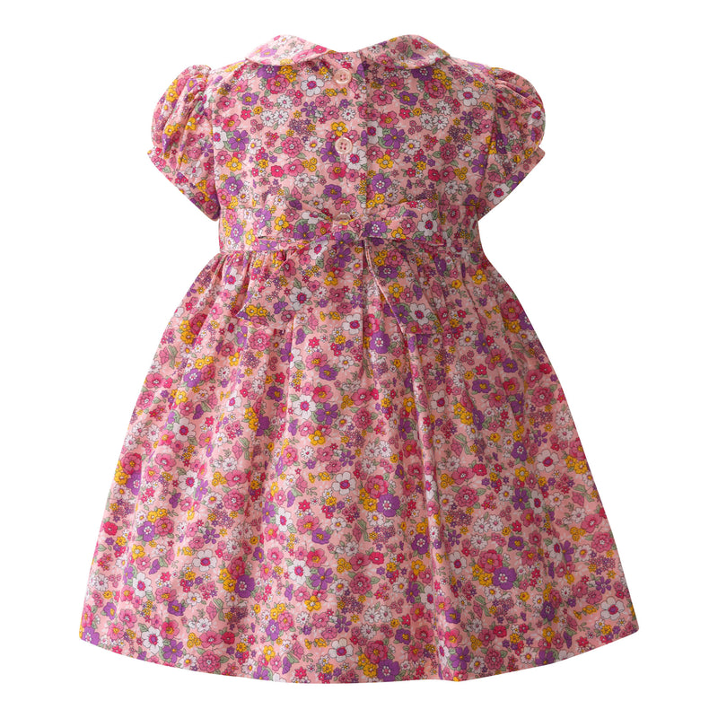 Floral Peter Pan Collar Smocked Dress & Bloomers