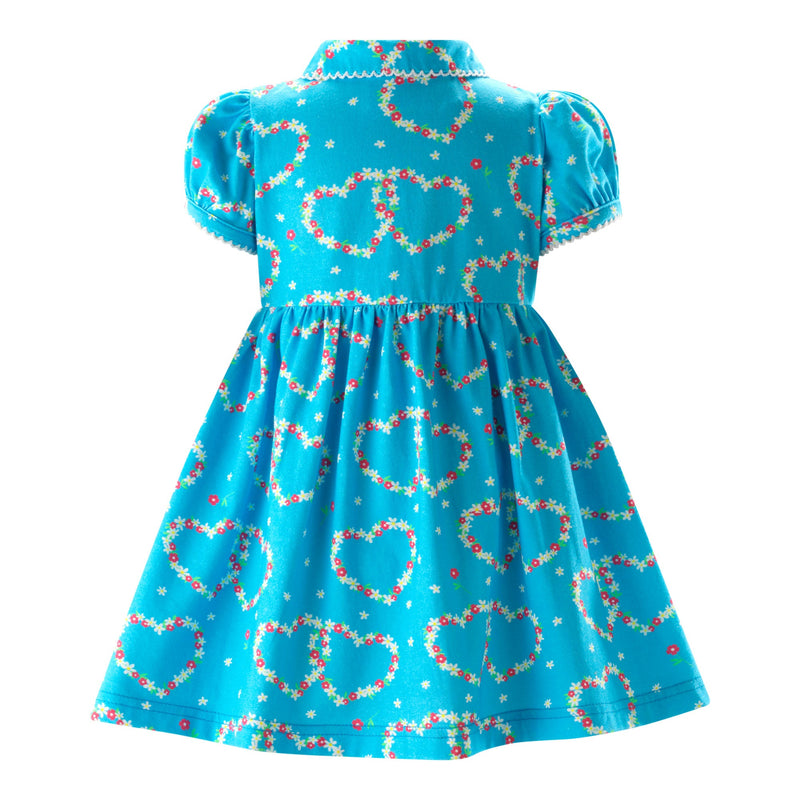 Daisy Jersey Dress, Blue