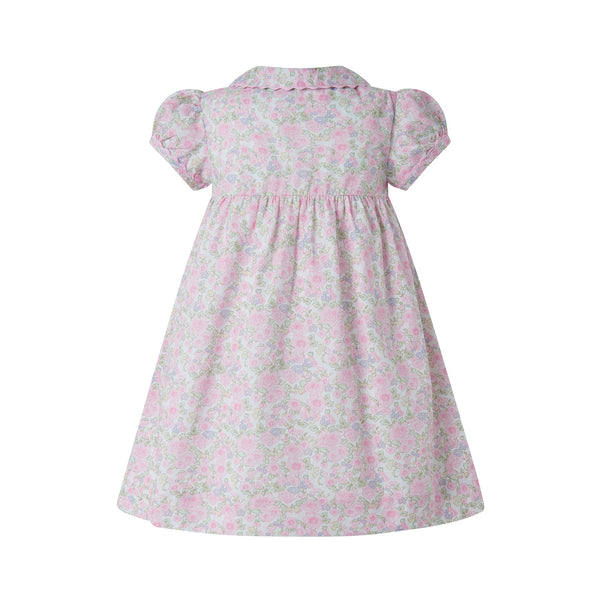Ditsy Bloom Smocked Button-Front Dress & Bloomers Rachel Riley US