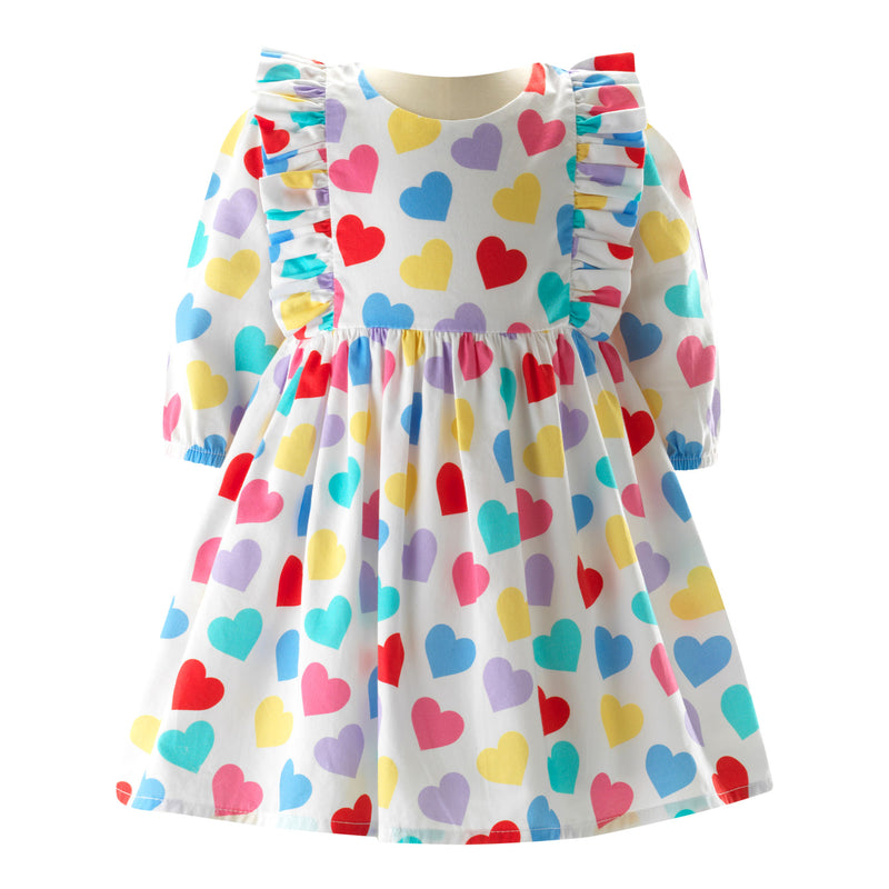 Confetti Heart Frill Dress & Bloomers