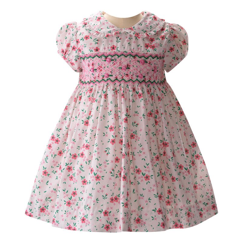 Floral Petal Smocked Dress & Bloomers