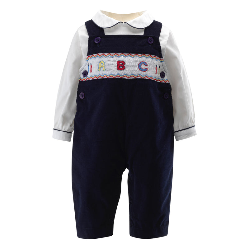 ABC Smocked Overall Set Rachel Riley US