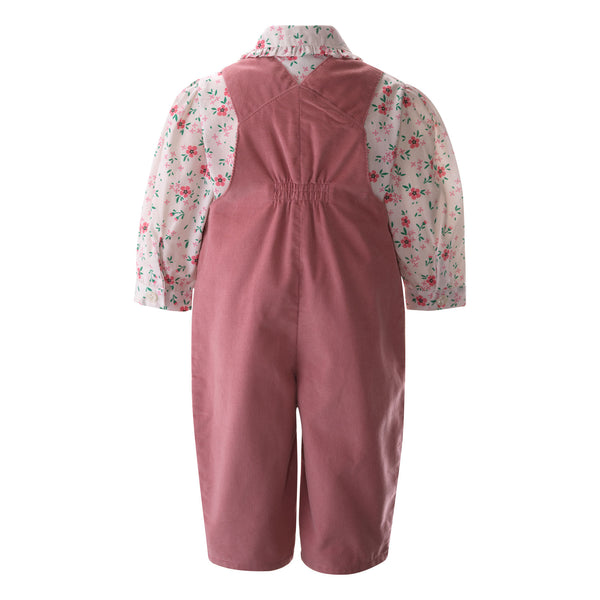 Floral Blouse and Dungaree Set Rachel Riley US