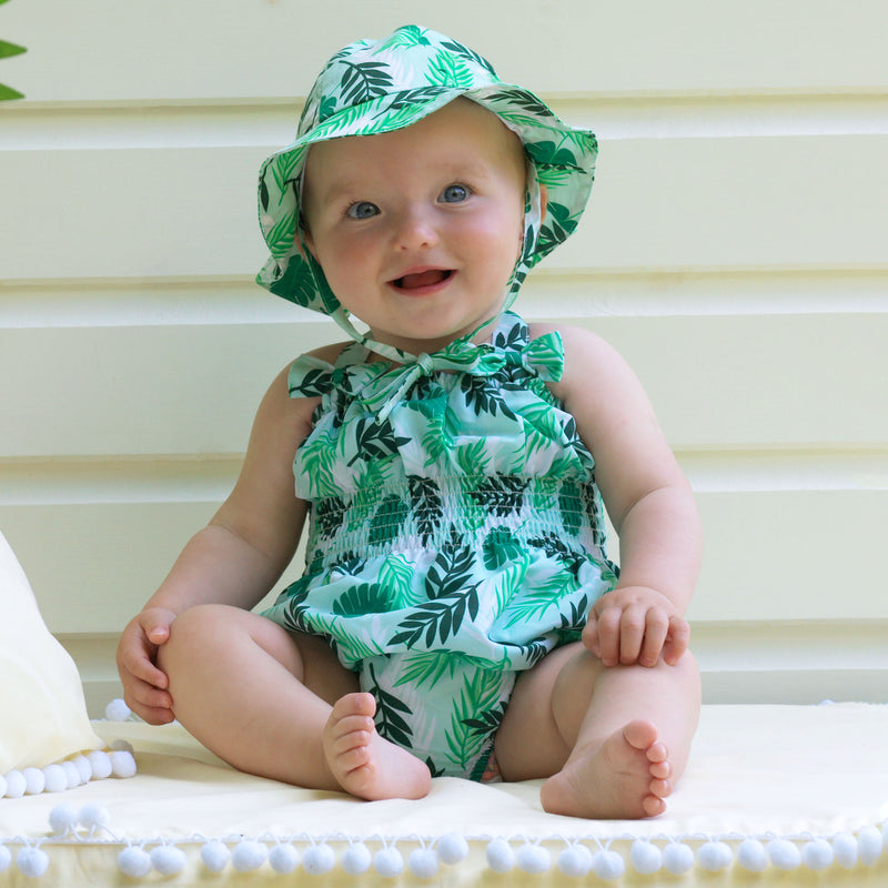 Baby Girl Palm Tree Sun Hat