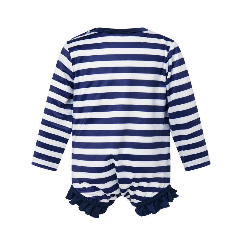 Breton Stripe Frill Rashguard