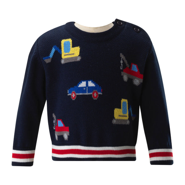 Motor Intarsia Sweater Rachel Riley US