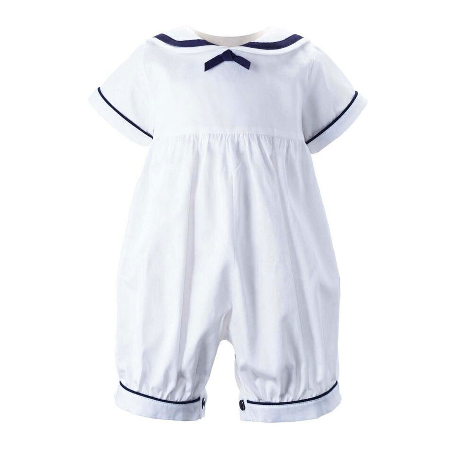 Baby boy sailor romper deals