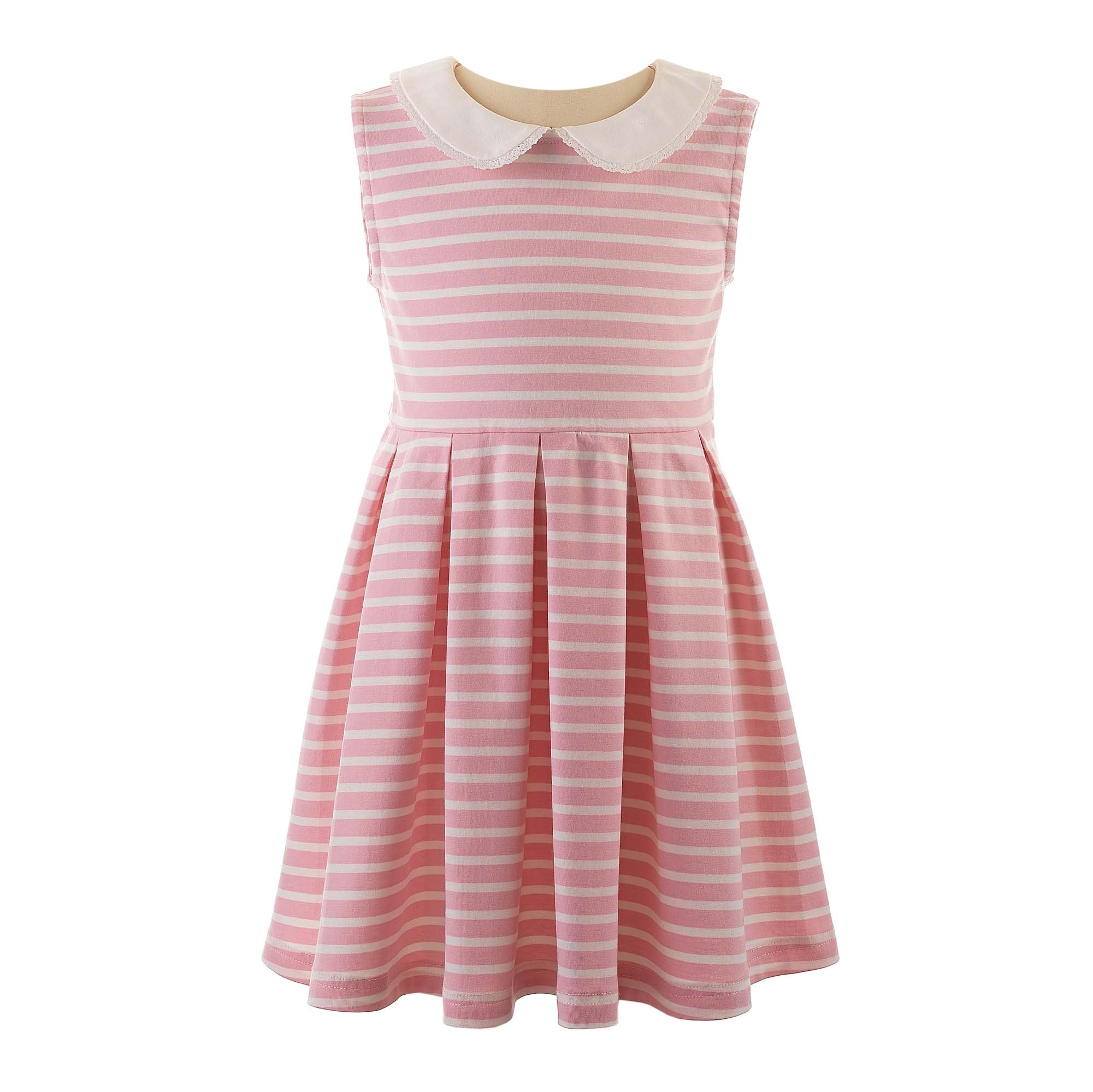 Pink Breton Stripe Jersey Dress – Rachel Riley US