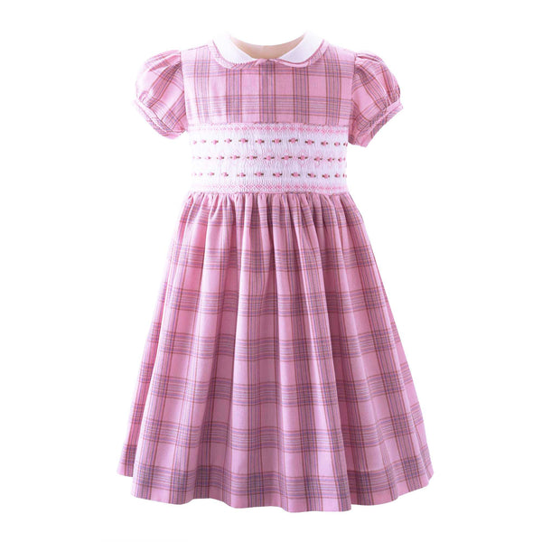 Pink sales tartan dress