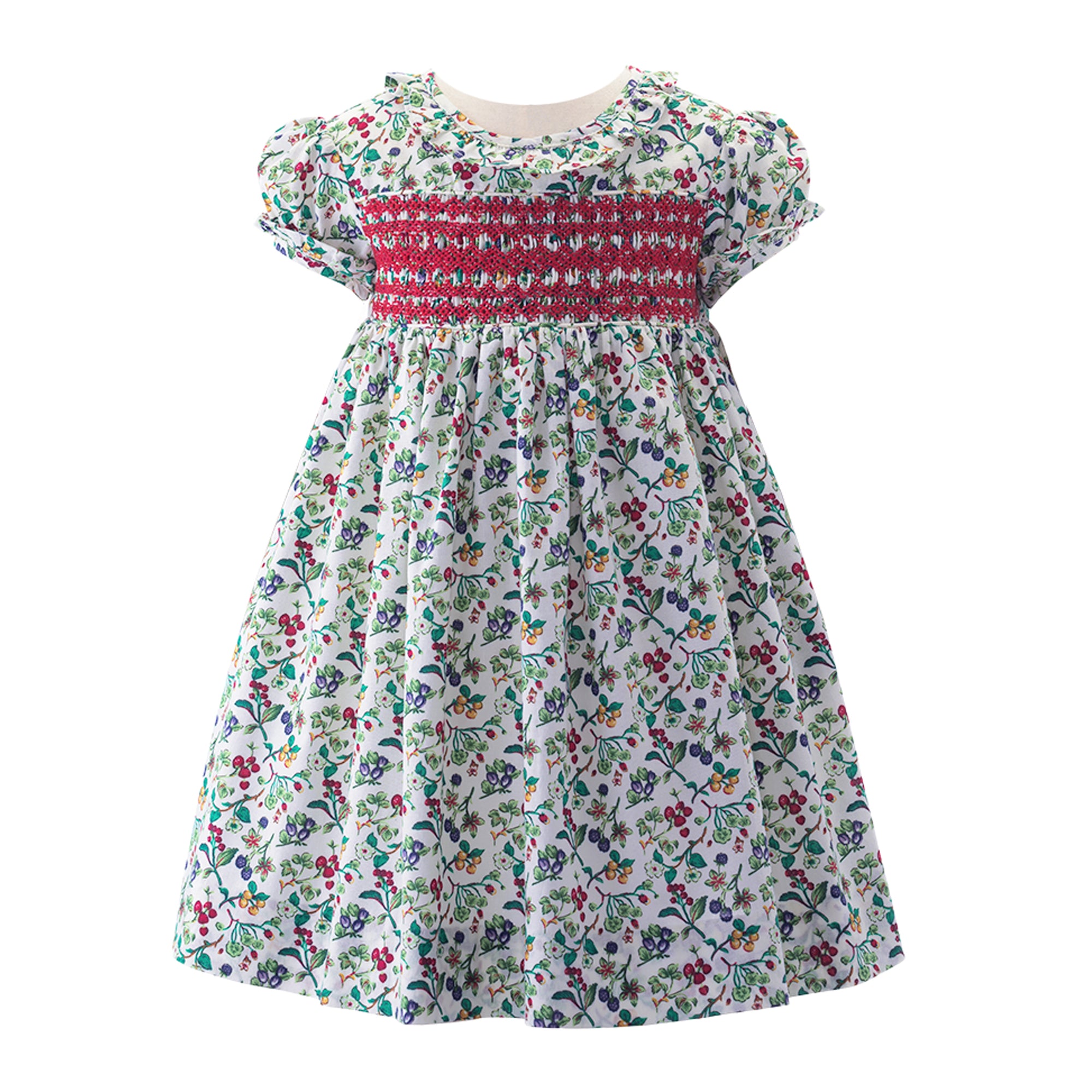 Christmas Botanical Smocked Dress & Bloomers – Rachel Riley US