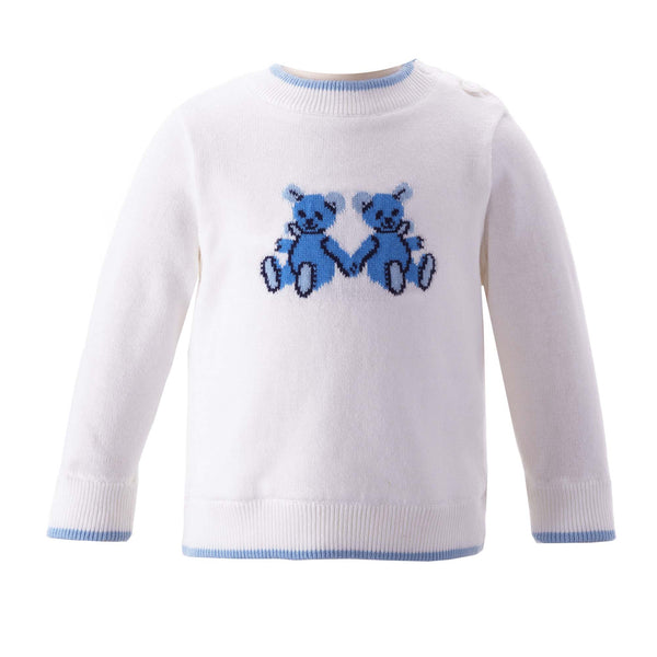 Blue Teddy Sweater Rachel Riley US
