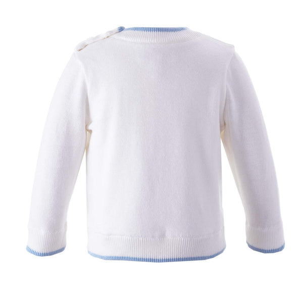 Blue Teddy Sweater Rachel Riley US